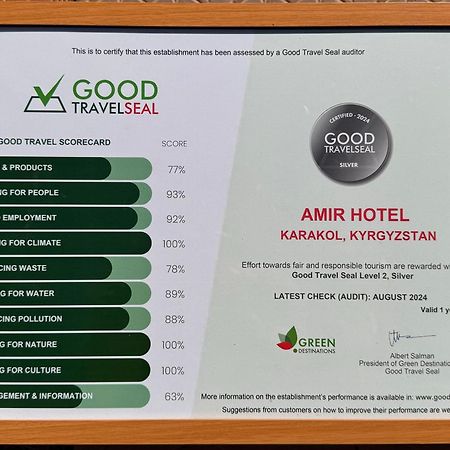 Amir Hotel Karakol Luaran gambar